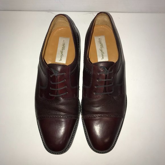 Mezlan Napoli Men\'s 9.5 Derby Burgundy Dress Shoes main image 5
